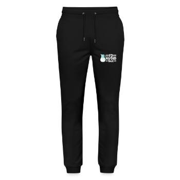 Lactose intolerance Lactose intolerant - Stanley/Stella Mover Unisex Organic Jogging Trousers - black - Front - Marisol (170cm) & Nik (191cm)