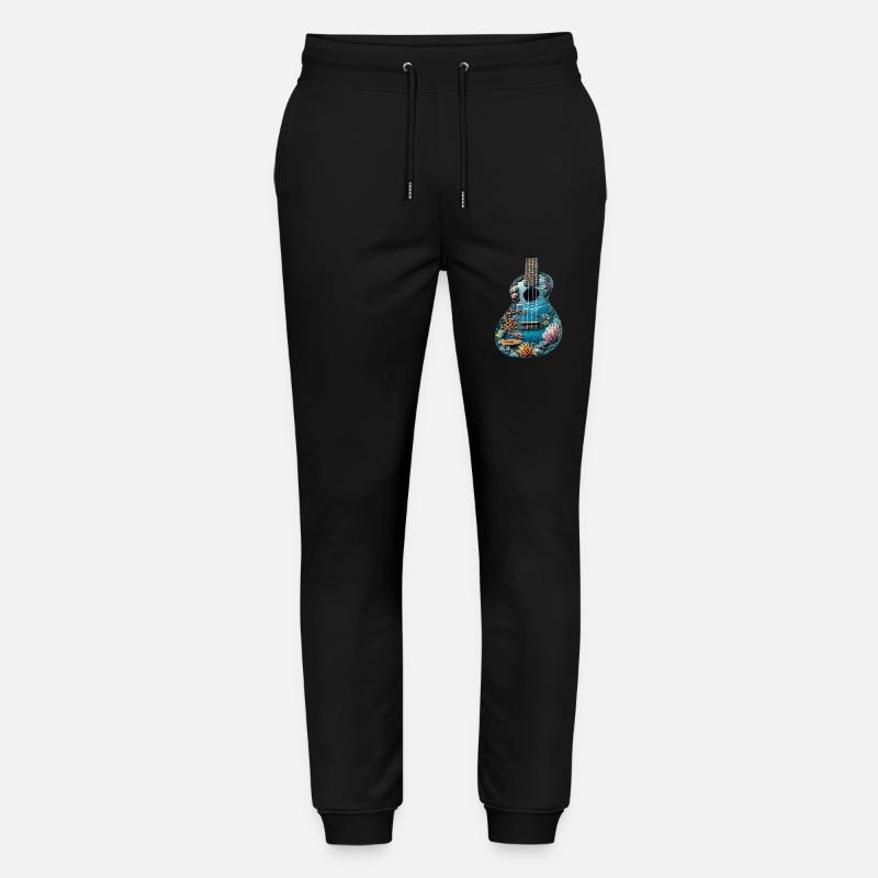 Poisson Ukulélé - Pantalon de jogging bio MOVER Stanley/Stella unisexe - noir