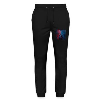 Guitare - Pantalon de jogging bio MOVER Stanley/Stella unisexe - noir - Devant - Marisol (170cm) & Nik (191cm)