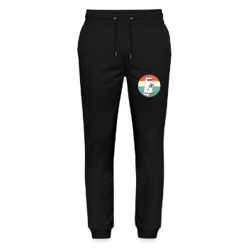 Badminton - Stanley/Stella Mover Unisex Organic Jogging Trousers - black - Front - Marisol (170cm) & Nik (191cm)