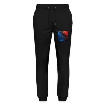 Flute - Stanley/Stella Mover Unisex Organic Jogging Trousers - black - Front - Marisol (170cm) & Nik (191cm)