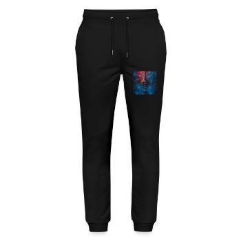Flute - Stanley/Stella Mover Unisex Organic Jogging Trousers - black - Front - Marisol (170cm) & Nik (191cm)