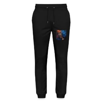 Trumpet - Stanley/Stella Mover Unisex Organic Jogging Trousers - black - Front - Marisol (170cm) & Nik (191cm)