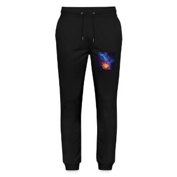 Banjo - Pantalon de jogging bio MOVER Stanley/Stella unisexe - noir - Devant - Marisol (170cm) & Nik (191cm)