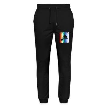 Badminton - Stanley/Stella Mover Unisex Organic Jogging Trousers - black - Front - Marisol (170cm) & Nik (191cm)