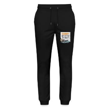 Loutre désolée Une loutre a mangé mon - Pantalon de jogging bio MOVER Stanley/Stella unisexe - noir - Devant - Marisol (170cm) & Nik (191cm)