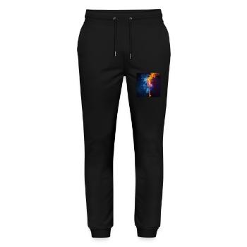 Trompete - Stanley/Stella Unisex Bio Jogginghose Mover  - Schwarz - Vorne - Marisol (170cm) & Nik (191cm)