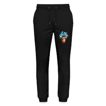 Spring Magic Peanut Peanuts Natural Insects - Stanley/Stella Mover Unisex Organic Jogging Trousers - black - Front - Marisol (170cm) & Nik (191cm)