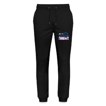 Hunting Life Is Simple Eat Sleep Hunt - Stanley/Stella Mover Unisex Organic Jogging Trousers - black - Front - Marisol (170cm) & Nik (191cm)