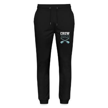 Ruderteam Rudern Ruder Ruderboot Ruderer - Stanley/Stella Unisex Bio Jogginghose Mover  - Schwarz - Vorne - Marisol (170cm) & Nik (191cm)