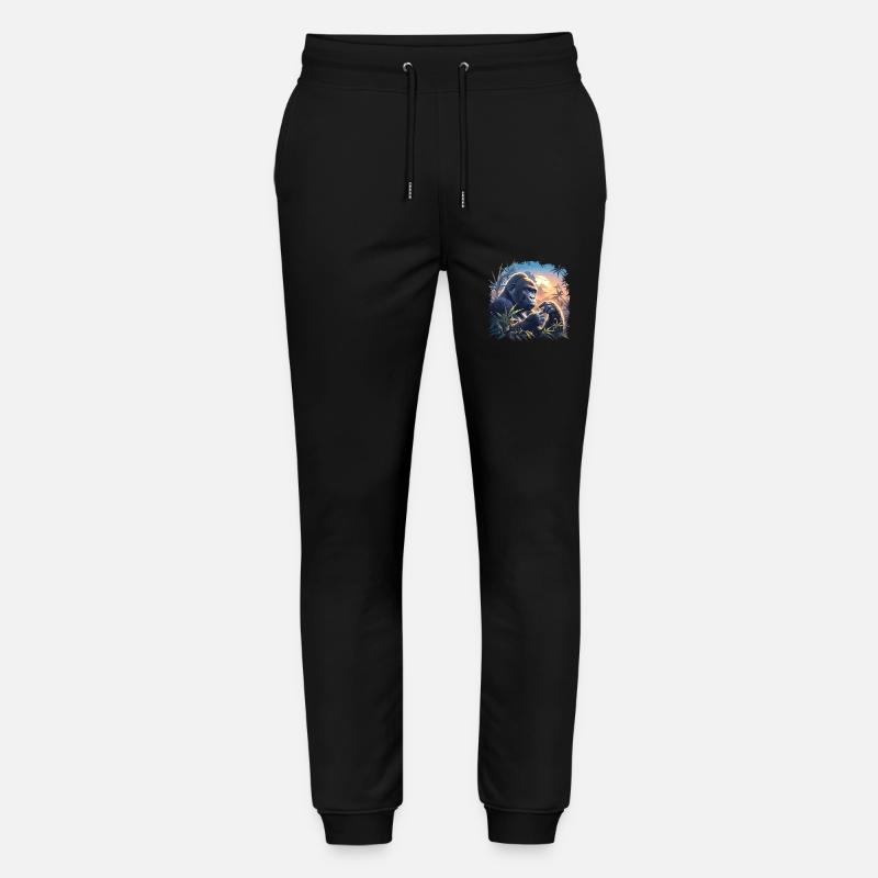 Gorilles Gorilles - Pantalon de jogging bio MOVER Stanley/Stella unisexe - noir