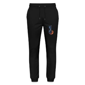 Banjo - Stanley/Stella Unisex Bio Jogginghose Mover  - Schwarz - Vorne - Marisol (170cm) & Nik (191cm)