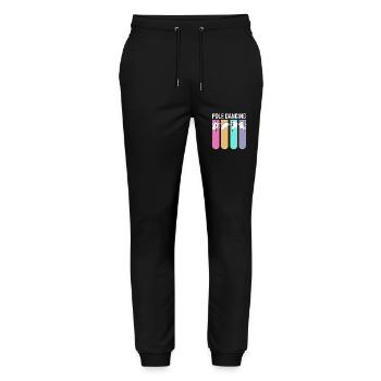 Pole Dance - Pantalon de jogging bio MOVER Stanley/Stella unisexe - noir - Devant - Marisol (170cm) & Nik (191cm)