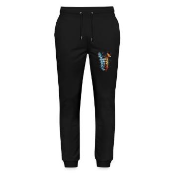 Tuba - Stanley/Stella Unisex Bio Jogginghose Mover  - Schwarz - Vorne - Marisol (170cm) & Nik (191cm)