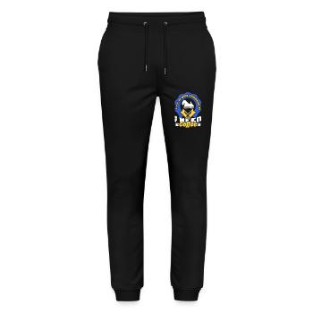 I am A Dog Groomer I Need Coffee - Stanley/Stella Mover Unisex Organic Jogging Trousers - black - Front - Marisol (170cm) & Nik (191cm)