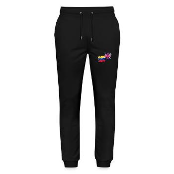 Venezuela Uk Flag Britischer Venezolaner - Stanley/Stella Unisex Bio Jogginghose Mover  - Schwarz - Vorne - Marisol (170cm) & Nik (191cm)