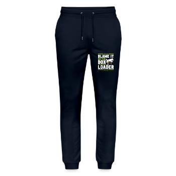 Flyball Sports canins - Pantalon de jogging bio MOVER Stanley/Stella unisexe - marine - Devant - Marisol (170cm) & Nik (191cm)