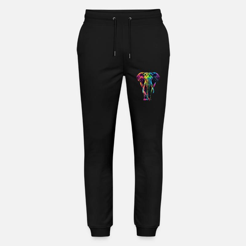 Elefant - Stanley/Stella Unisex Bio Jogginghose Mover  - Schwarz
