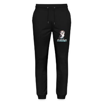 Blue-footed booby - Stanley/Stella Mover Unisex Organic Jogging Trousers - black - Front - Marisol (170cm) & Nik (191cm)
