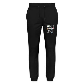 Warte, Ich Sehe Ein Bug Entdecker Abenteuer - Stanley/Stella Unisex Bio Jogginghose Mover  - Schwarz - Vorne - Marisol (170cm) & Nik (191cm)