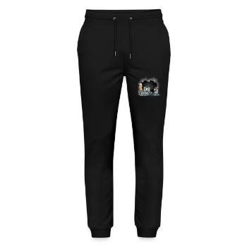 Adventure Boat Medieval Plague Rat Plague Travel - Stanley/Stella Mover Unisex Organic Jogging Trousers - black - Front - Marisol (170cm) & Nik (191cm)