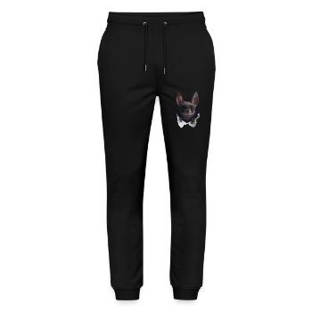 Schläger - Stanley/Stella Unisex Bio Jogginghose Mover  - Schwarz - Vorne - Marisol (170cm) & Nik (191cm)