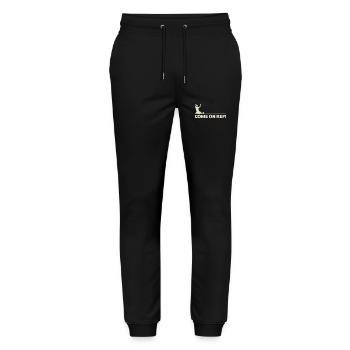 Come On Ref! Fußball Leidenschaft Fan - Stanley/Stella Unisex Bio Jogginghose Mover  - Schwarz - Vorne - Marisol (170cm) & Nik (191cm)