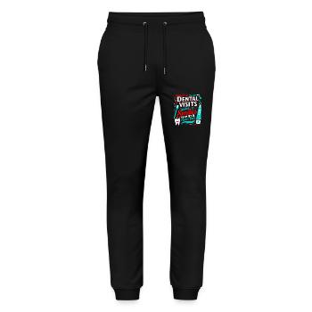 Dental visits: Where smiles begin and fears end! - Stanley/Stella Mover Unisex Organic Jogging Trousers - black - Front - Marisol (170cm) & Nik (191cm)