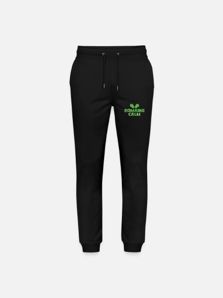 Romaine Calm Funny Vegetable Design - Stanley/Stella Mover Unisex Organic Jogging Trousers - black