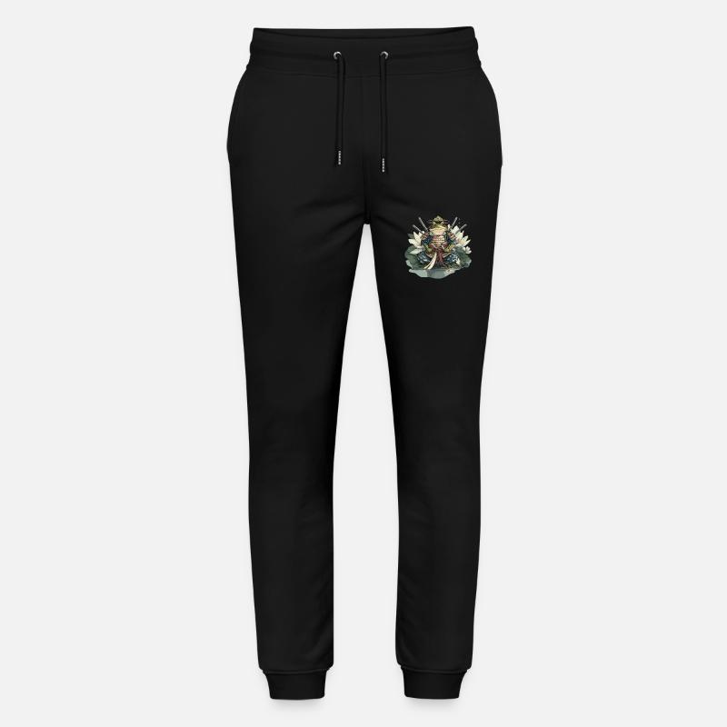 Frosch-Samurai: Krieger der Seerose - Stanley/Stella Unisex Bio Jogginghose Mover  - Schwarz