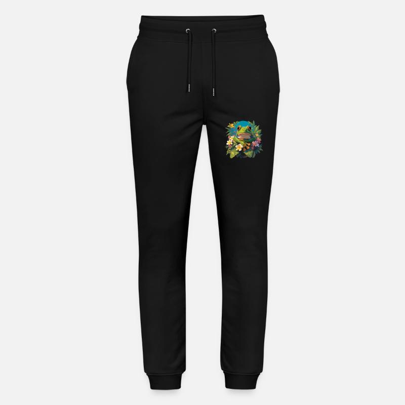 Frog Frogs - Stanley/Stella Mover Unisex Organic Jogging Trousers - black