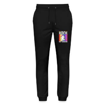 First Year - Stanley/Stella Mover Unisex Organic Jogging Trousers - black - Front - Marisol (170cm) & Nik (191cm)