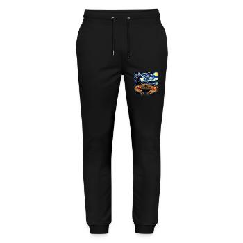 Krabbe - Stanley/Stella Unisex Bio Jogginghose Mover  - Schwarz - Vorne - Marisol (170cm) & Nik (191cm)