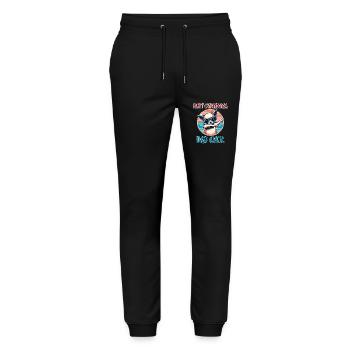 Chihuahua Saying Dad Funny Chihuahua Gift - Stanley/Stella Mover Unisex Organic Jogging Trousers - black - Front - Marisol (170cm) & Nik (191cm)
