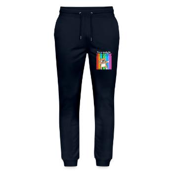 3. Klasse - Stanley/Stella Unisex Bio Jogginghose Mover  - Navy - Vorne - Marisol (170cm) & Nik (191cm)