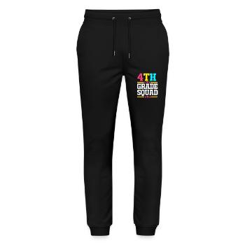 4e année - Pantalon de jogging bio MOVER Stanley/Stella unisexe - noir - Devant - Marisol (170cm) & Nik (191cm)
