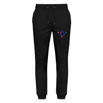 Stachelrochen - Stanley/Stella Unisex Bio Jogginghose Mover  - Schwarz - Vorne - Marisol (170cm) & Nik (191cm)