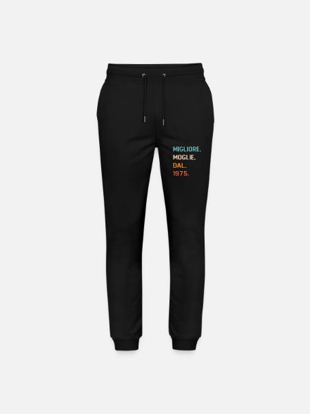 Wife since 1975 - Stanley/Stella Mover Unisex Organic Jogging Trousers - black