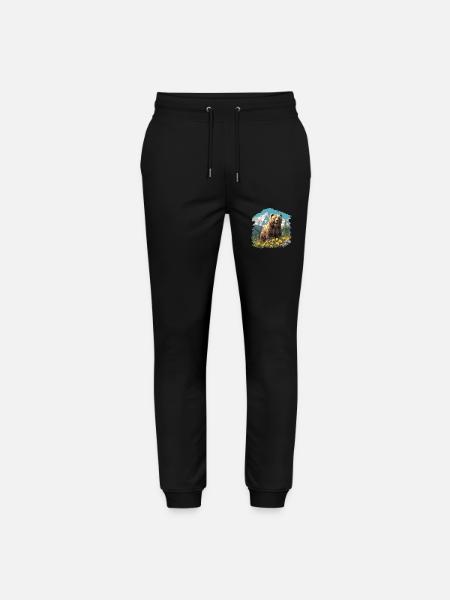 grizzly bears Grizzly bear - Stanley/Stella Mover Unisex Organic Jogging Trousers - black