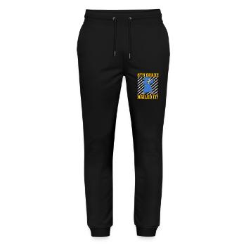 6th Grade - Stanley/Stella Mover Unisex Organic Jogging Trousers - black - Front - Marisol (170cm) & Nik (191cm)