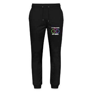 Ich Schließe Meine Ringe Fitness Motivation Sport - Stanley/Stella Unisex Bio Jogginghose Mover  - Schwarz - Vorne - Marisol (170cm) & Nik (191cm)