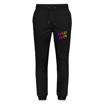 Malle 2025 Mallorca Feier Party Outfit Urlaub - Stanley/Stella Unisex Bio Jogginghose Mover  - Schwarz - Vorne - Marisol (170cm) & Nik (191cm)
