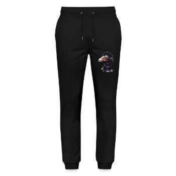 Geier - Stanley/Stella Unisex Bio Jogginghose Mover  - Schwarz - Vorne - Marisol (170cm) & Nik (191cm)