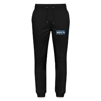 Best Marvin Ever Funny Name Marvin - Stanley/Stella Mover Unisex Organic Jogging Trousers - black - Front - Marisol (170cm) & Nik (191cm)
