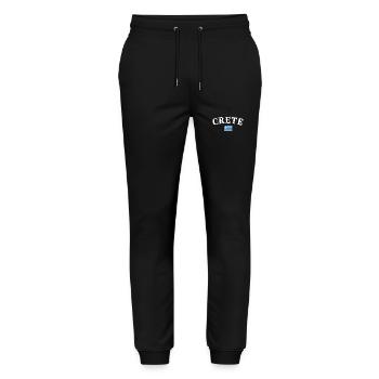Crète Grèce Drapeau grec Grec - Pantalon de jogging bio MOVER Stanley/Stella unisexe - noir - Devant - Marisol (170cm) & Nik (191cm)