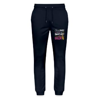 Saxophone Classy Sassy And A Bit - Stanley/Stella Unisex Bio Jogginghose Mover  - Navy - Vorne - Marisol (170cm) & Nik (191cm)