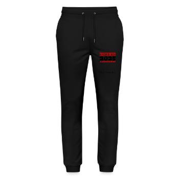 Jugendweihe 2025 Gästebuch Geschenk Mädchen Jungen - Stanley/Stella Unisex Bio Jogginghose Mover  - Schwarz - Vorne - Marisol (170cm) & Nik (191cm)