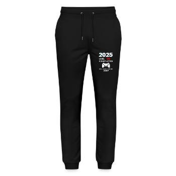 2025 Level 16 / 16th Birthday 2025 Gamer Gift - Stanley/Stella Mover Unisex Organic Jogging Trousers - black - Front - Marisol (170cm) & Nik (191cm)