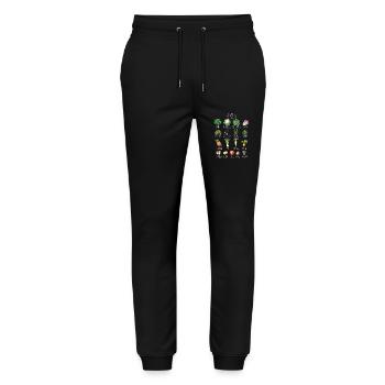 January Seasonal fruit and vegetable collage - Stanley/Stella Mover Unisex Organic Jogging Trousers - black - Front - Marisol (170cm) & Nik (191cm)