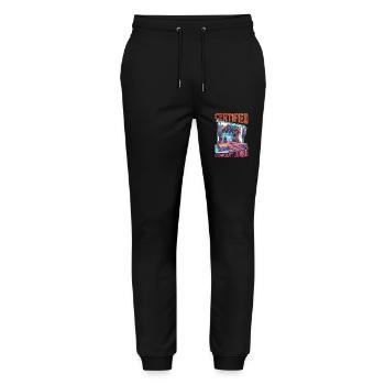 Certified Concert Junkie 15 - Stanley/Stella Unisex Bio Jogginghose Mover  - Schwarz - Vorne - Marisol (170cm) & Nik (191cm)